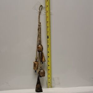Rustic Hanging Bells with Rope Accent